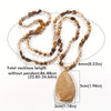 Boho Style Water Drop Pendant Necklace