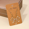 3 pcs Hollow Cross Pendant Alloy Jewelry Set