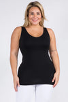 Yelete Women&#39;s Reversible V and U Neck Seamless Tank Top