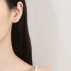 2pcs 925 Sterling Silver Cross Stud Earrings