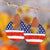 Bohemian Independence Day Geometric Leather Earrings