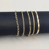 4pcs Stylish Hip Hop Link Chain Bracelet Set
