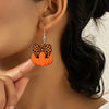 Chic Pumpkin Bow Acrylic Earrings