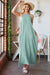 Heimish Women's Halter Solid Color Woven Maxi Dresses