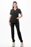 4-Way Stretch 6 Pocket V-Neck Jogger Medical Scrubs