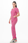 4-Way Stretch 6 Pocket V-Neck Jogger Medical Scrubs