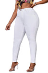 Women&#39;s White Stretch Skinny Jeggings