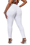 Women&#39;s White Stretch Skinny Jeggings