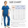 4 Way Stretch 8 Pocket V-Neck Flare Medical Scrubs