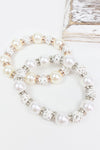 Pearl Stoneball Bead Bracelets