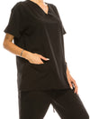 4 Way Stretch 8 Pocket V-Neck Flare Medical Scrubs