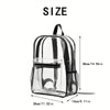 Clear Large Capacity Zipper Backpack