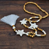Vintage Simple Fringe Sweater Chain Pine Tree Necklace