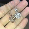925 Silver Plated Heart Necklace