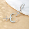 Elegant Criss Cross Charm Earrings
