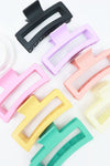 Extra Large Matte Rectangle Hair Claws