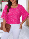 Women&#39;s Polka Dot Print Blouse