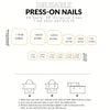 24pcs White French Tip Press On Toenails
