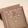 3 pcs Hollow Cross Pendant Alloy Jewelry Set