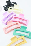 Extra Large Matte Rectangle Hair Claws