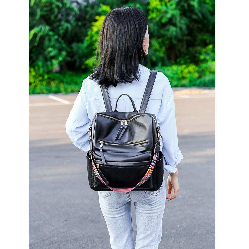 Women's Leather Multipurpose Backpacks