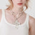 1pc Handmade Retro Statement Style Large Cross Pendant Pearl Beaded Necklace