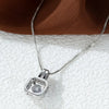 Luxury Female Crystal White Zircon Stone Topaz Necklace