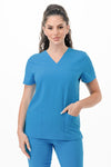 4-Way Stretch 6 Pocket V-Neck Jogger Medical Scrubs
