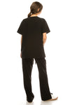 4 Way Stretch 8 Pocket V-Neck Flare Medical Scrubs