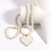 Heart Shaped Stone Beads Pendant Necklace