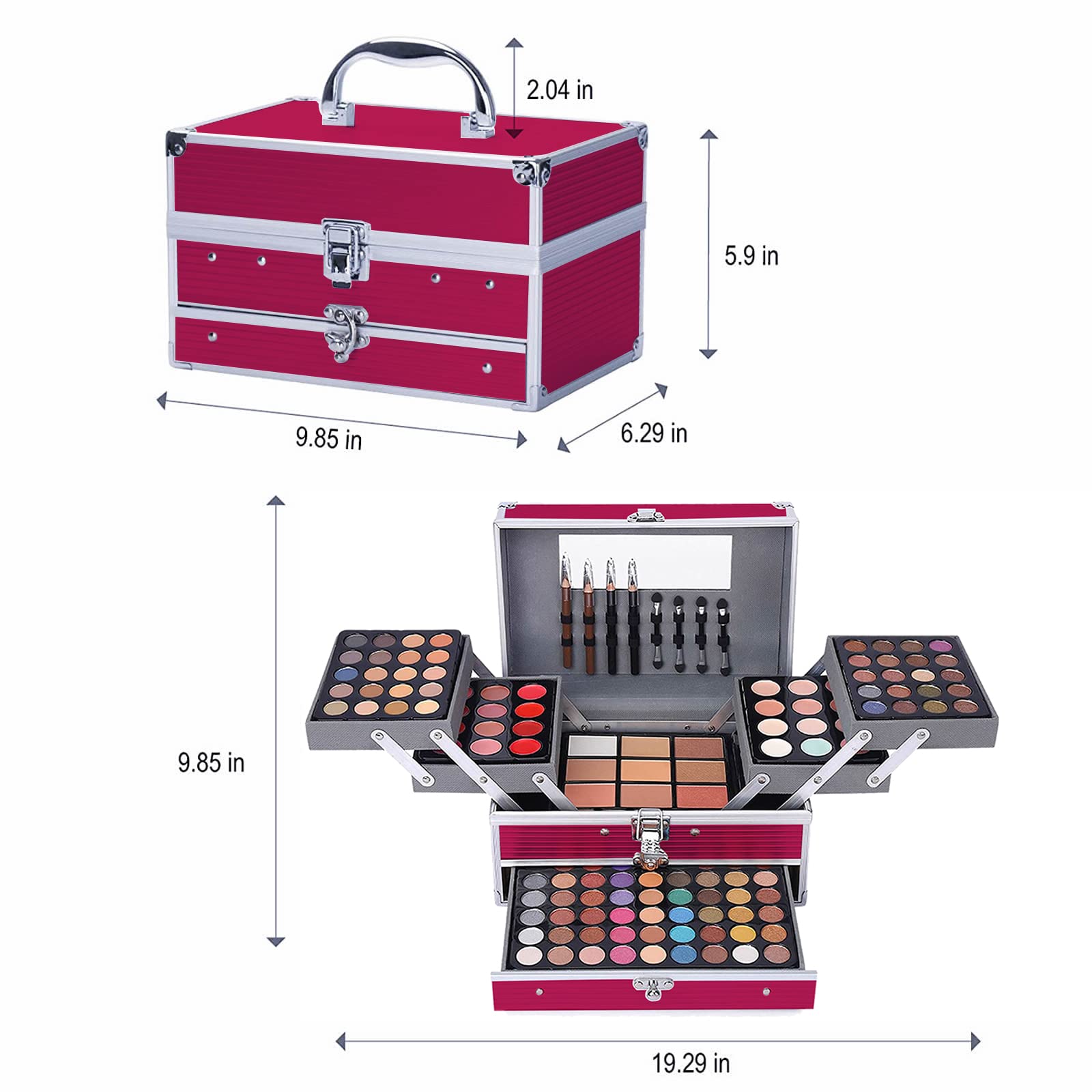 132 Pink All In One Makeup Kit