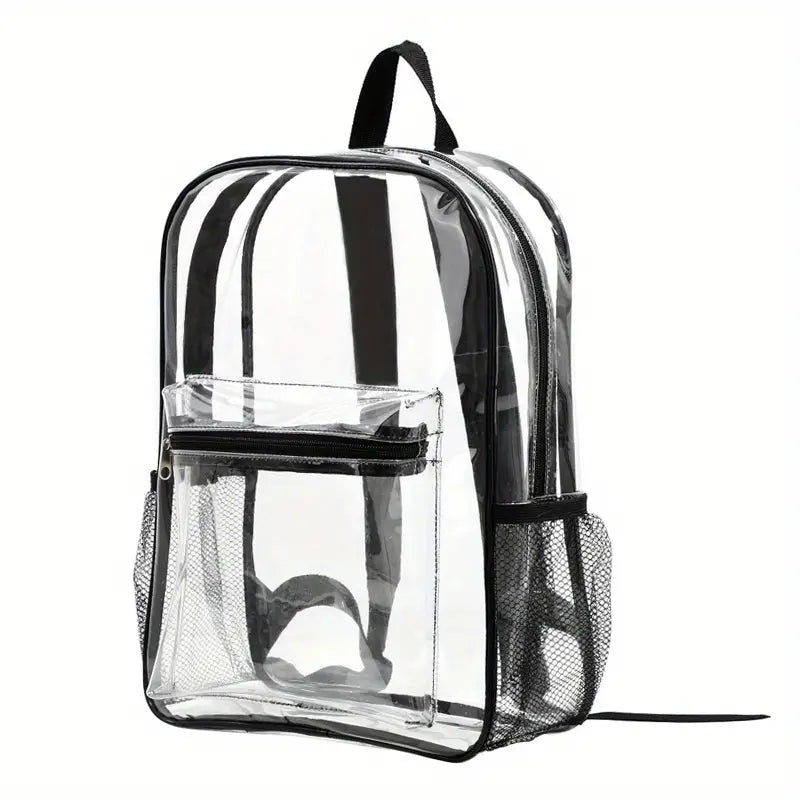 Clear Large Capacity Zipper Backpack
