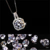 Luxury Female Crystal White Zircon Stone Topaz Necklace