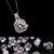Luxury Female Crystal White Zircon Stone Topaz Necklace