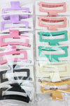 Extra Large Matte Rectangle Hair Claws