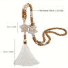 Vintage Simple Fringe Sweater Chain Pine Tree Necklace