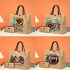 2PCS Rugby Football Print Tote Bag Sets