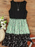 Floral Print Color Block Crew Neck Boho Sleeveless Tank Dress