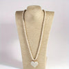 Heart Shaped Stone Beads Pendant Necklace