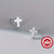 Tiny Cross Shaped 925 Sterling Silver Hypoallergenic Stud Earrings