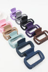Medium Size Matte Rectangle Hair Claws