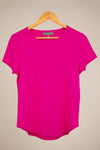 Women&#39;s Crew Neck Hi-Lo Hem Tee