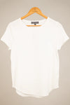 Women&#39;s Crew Neck Hi-Lo Hem Tee