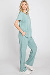 4 Way Stretch 8 Pocket V-Neck Flare Medical Scrubs