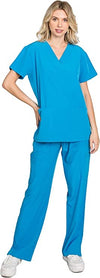 4 Way Stretch 8 Pocket V-Neck Flare Medical Scrubs