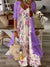 Solid Cover Up & Floral Print V-Neck Elegant Dress Set - 2XL