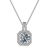 Luxury Female Crystal White Zircon Stone Topaz Necklace