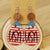 American Flag USA Print Dangle Droplet Shape Earrings