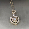 925 Silver Plated Heart Necklace