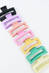Extra Large Matte Rectangle Hair Claws